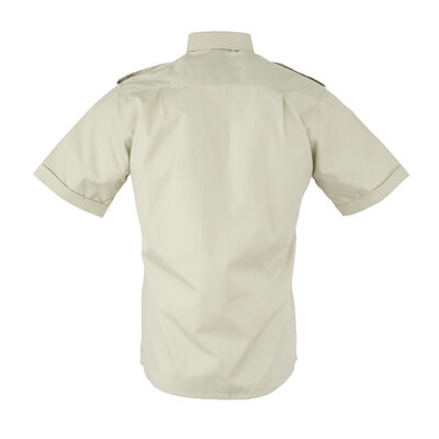 Dutch Army Tan Short Sleeve BDU Shirt w/ No Pockets - Small | Issued, , large